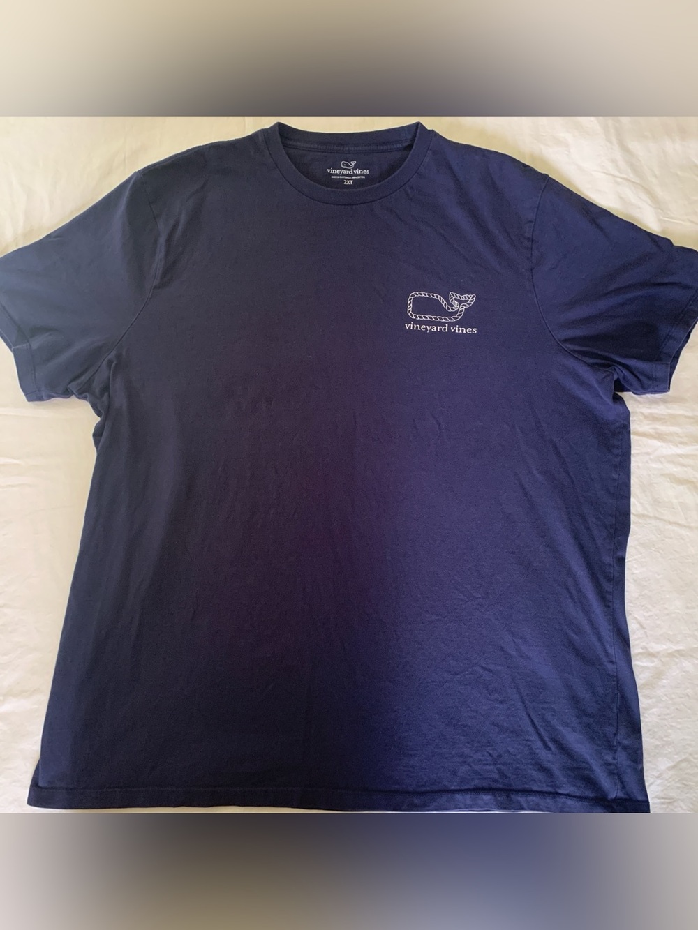 Vineyard Vines Navy Short Sleeve Whale Pocket Tee